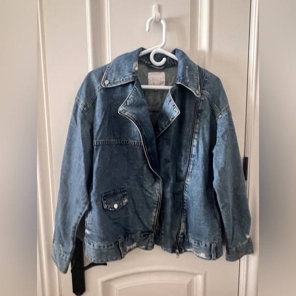 Zara Blue Denim Jacket - Picture 2 of 2